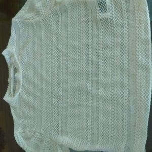 Shein cropped lace top